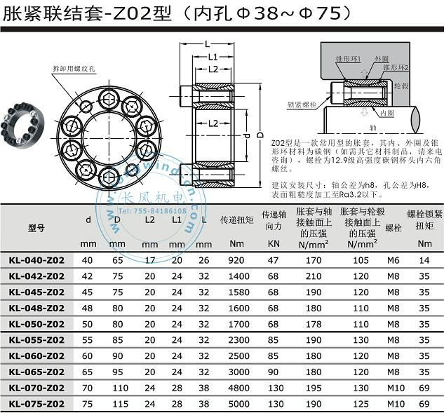 Z02、Z01型脹緊聯結套 3