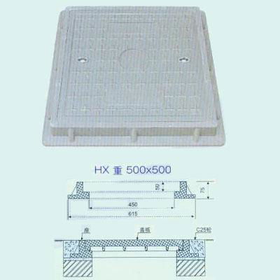 Composite manhole covers of square covers with square opening