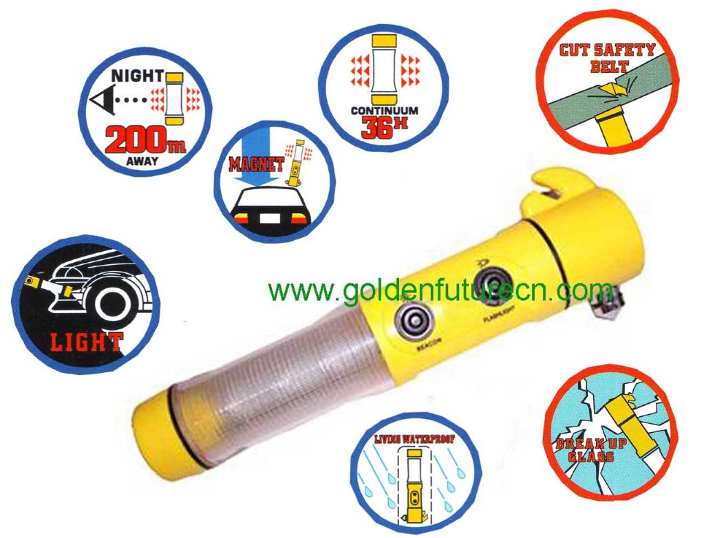 Car emergency flashlight