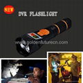 Multifunction led rechargeable different storage DVR recorder flashlight 