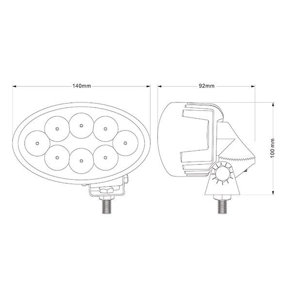 auto led work lamp