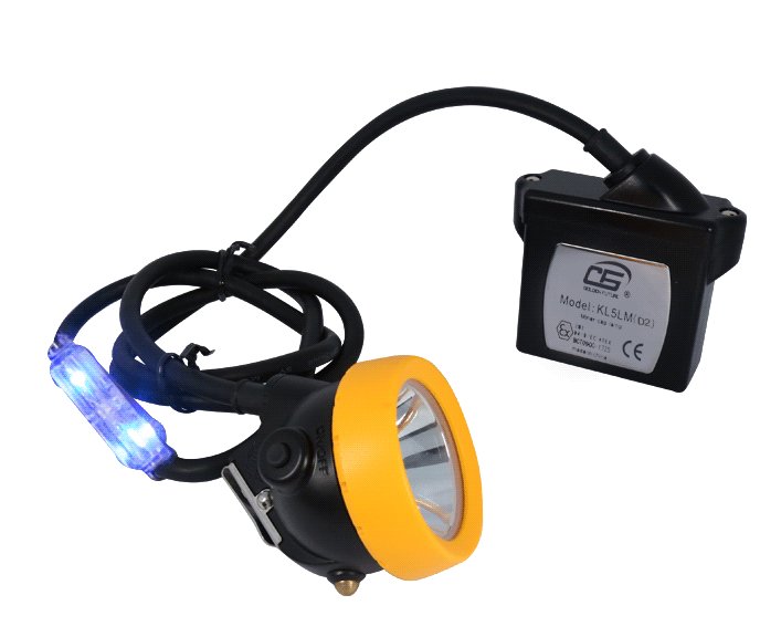 KL5LM 20000lux miner lamp with safety rear light 