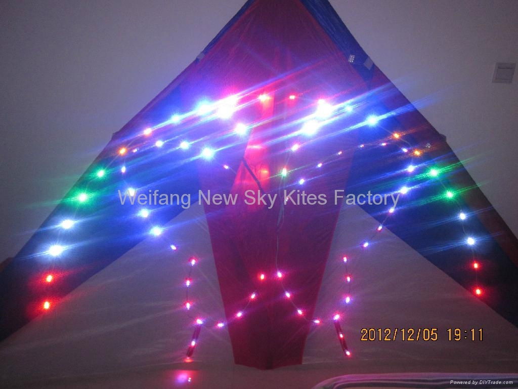 4316	Butterfly,Size: 3M2, material: ripstop nylon, carbon, 204 bulbs,7.2V battery & battery charger