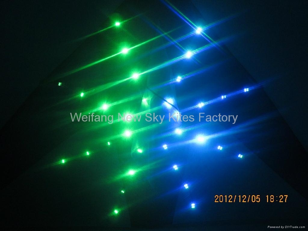 4206 Firework:2M2, ripstop nylon,carbon, 80 Bulbs,3.6V battery & charger