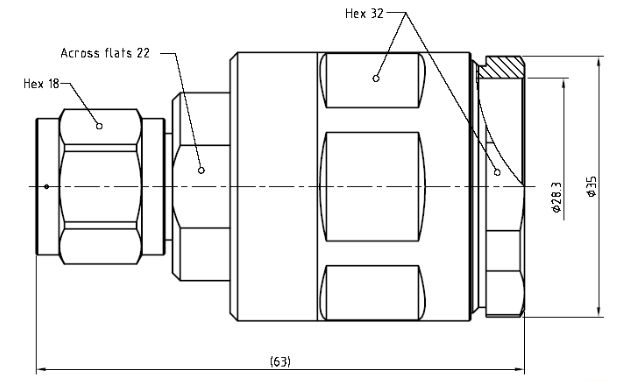 7/8" N male connector 2