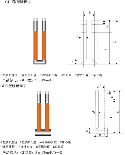 easy install  Silicon-carbide (SIC) heating elements for glass industrial  2