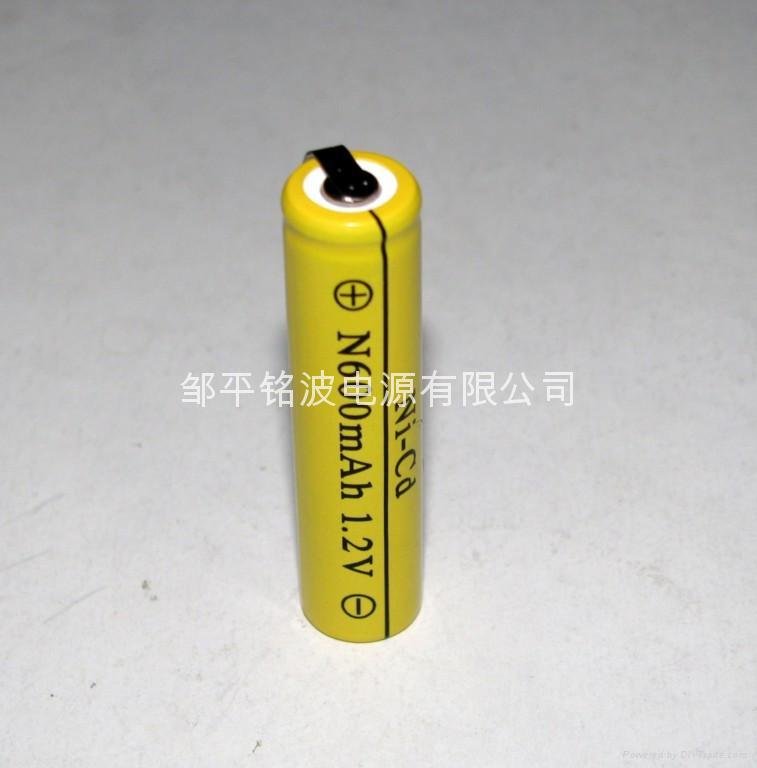 Ni-Cd  rechargeable batteries  2/3AA 400mAh 3