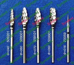 Dental handpiece carbide burs