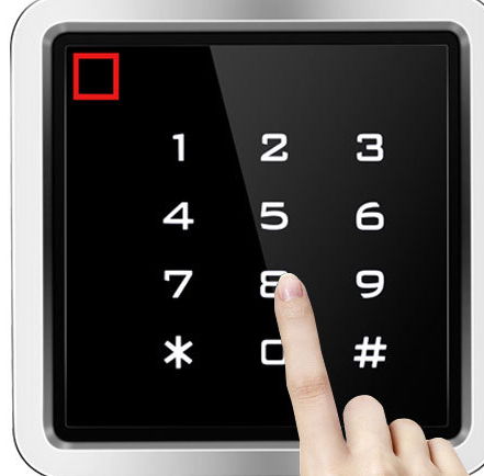 metal touch keypad waterproof anti alarm wifi access control 2