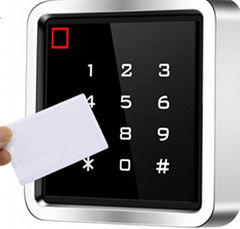 metal touch keypad waterproof anti alarm