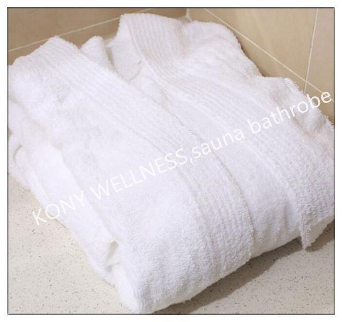 Customized cotton Sauna bathrobe from China 2