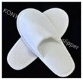 white microfiber sauna slipper from China