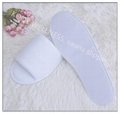 white microfiber sauna slipper from China