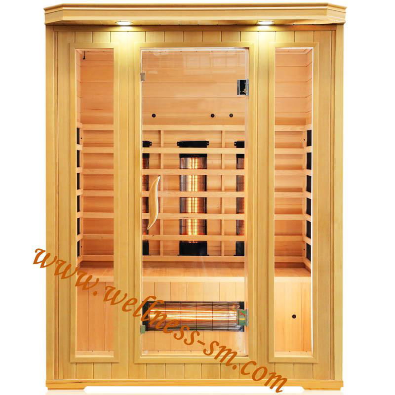 Far Infrared Dry Sauna Room Made of Canada Hemlock