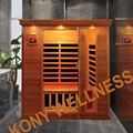 infrared sauna room made of Canada cedar wood 