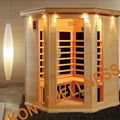 big corner far infrared sauna made in China with CE ETL