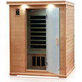 3 person far infrared sauna with carbon heater