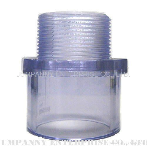 CLEAR PVC MALE ADAPTER