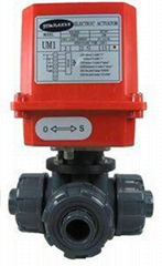 Electric Actuator Three Way Ball Valves