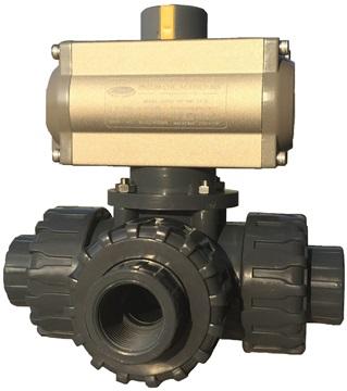 Pneumatic Tree Way Ball valve