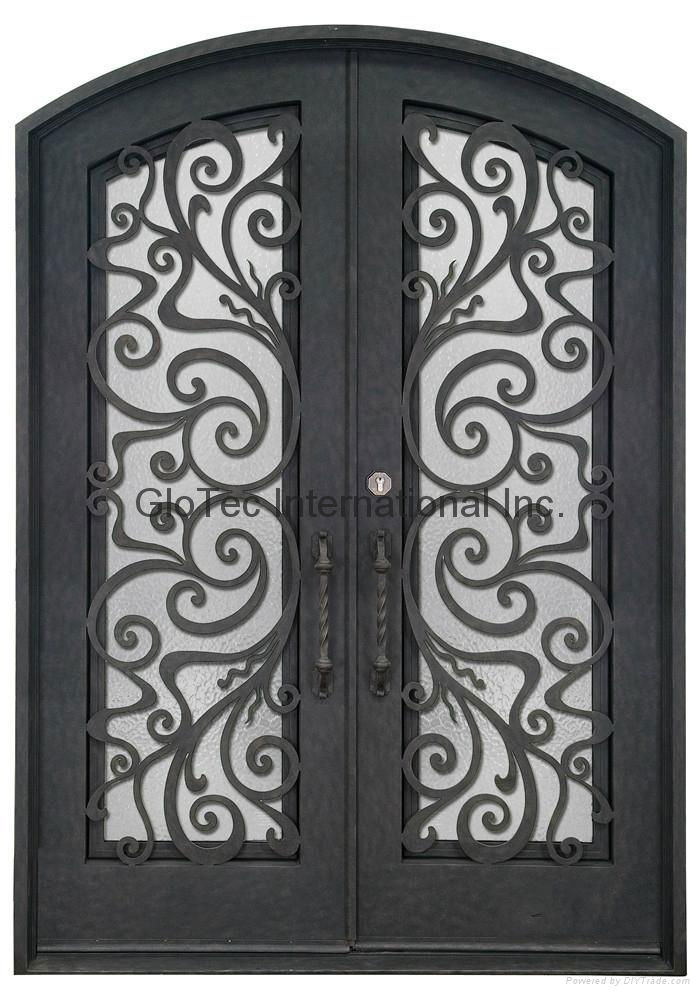 Insulated wrought iron door