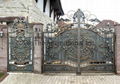 wrought iron driveway gate 1