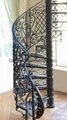 wrought iron spiral stair railings