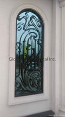 wrought iron guard window