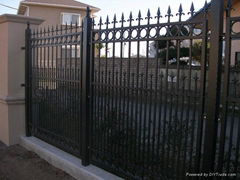 wrought iron fence