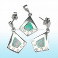 Fashion jewelry set-opal jewelry set