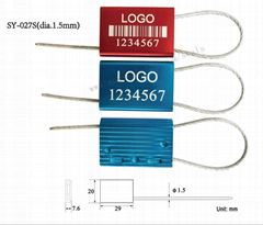 SY-027 Pull tight Tamper Proof High Security Cable Locks/ Seals