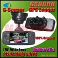 Original GS9000 Ambarella chipset 1080P 30fps Car DVR 2.7" LCD Car Recorder 