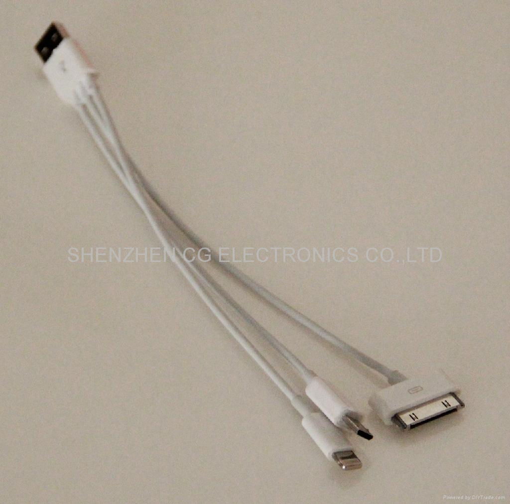 High Quality 3-in-1 USB cable for Samsung Mobile Phone 3