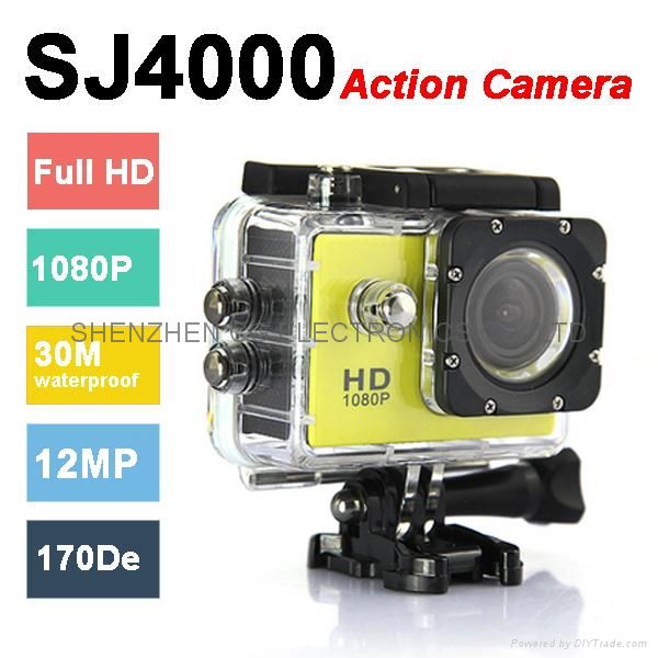 Original SJ4000 Helmet Action Sports Camera 30M Underwater Waterproof FHD 1080p 3