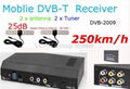 Digital tv receiver  250km/hour DVB-T receiver Freeview TNT