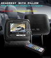 7 inch dvd player with headrest pillowbag +cover 