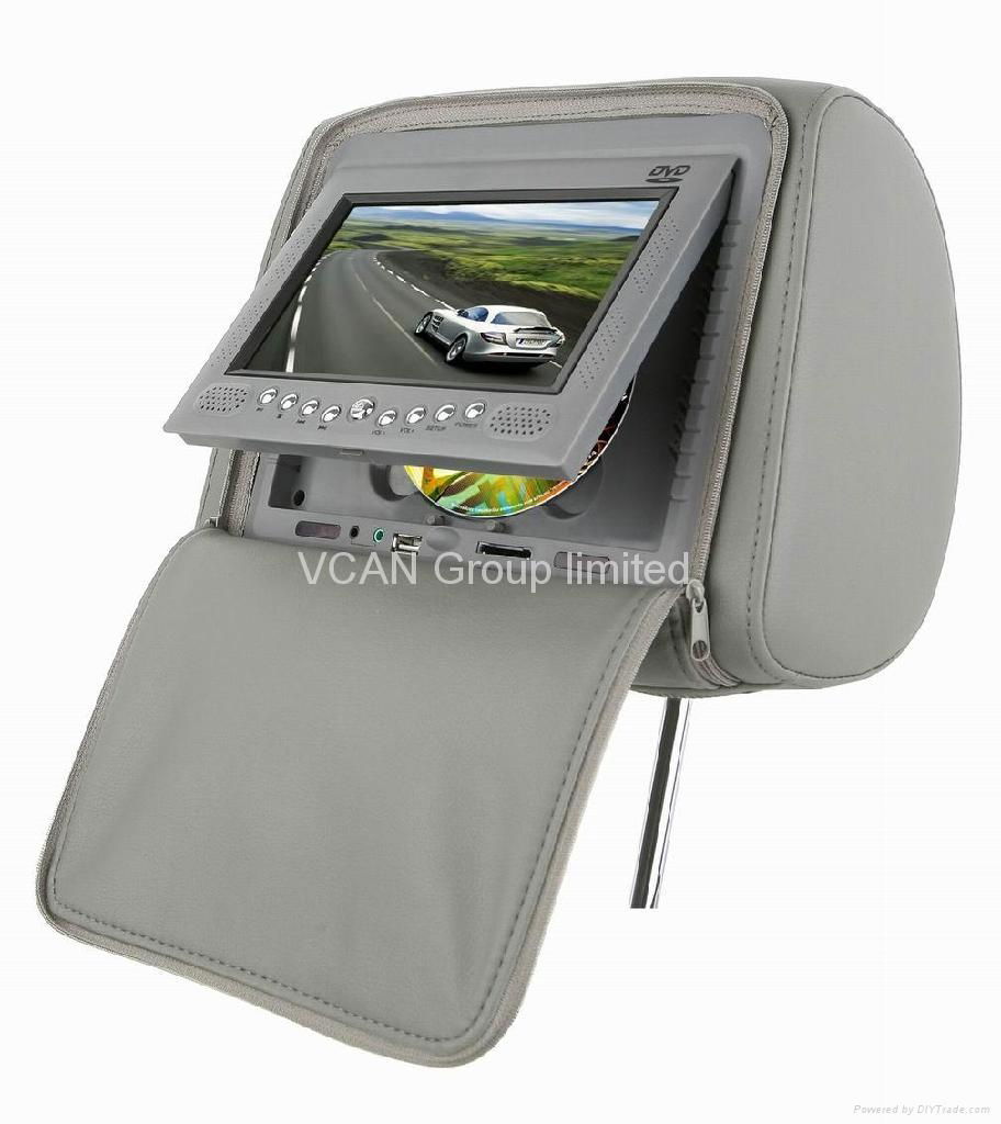 7 inch headrest pillowbag monitor with DVD 