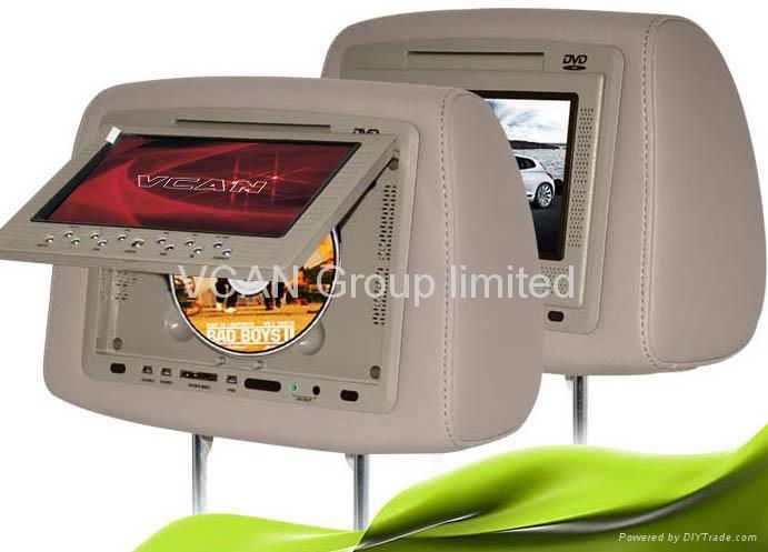 7 inch headrest pillowbag monitor with DVD