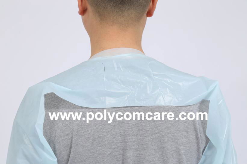 CPE/PE Elastic Cuff Style Surgical Gown  4