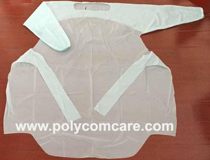 PE/Plastic isolation gown