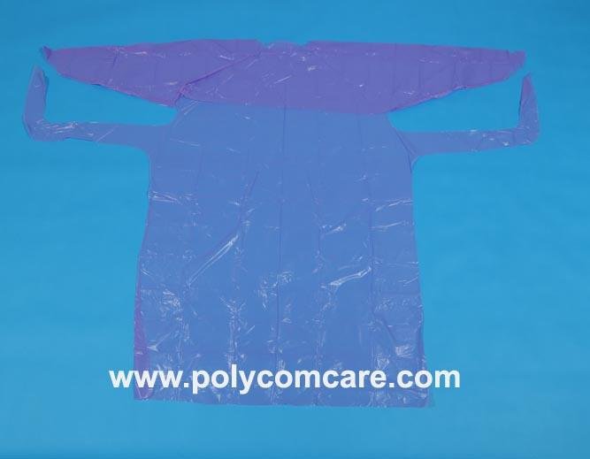 PE/Plastic isolation gown 2