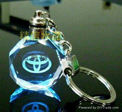 crystal keychain keyring 