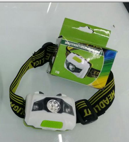 1 Watt White LED +2 Red led head lamp/headlamp 