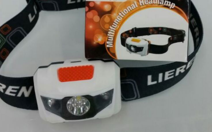 1 Watt White LED +2 Red led head lamp/headlamp  2