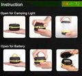 LED camping lamp Multifunction Tent Lamp Flash torch