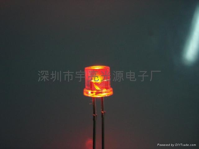 5MM平头红色美人鱼LED发光二极管