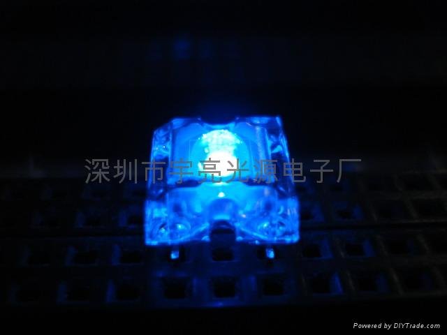 3MM蓝色食人鱼LED发光二极管