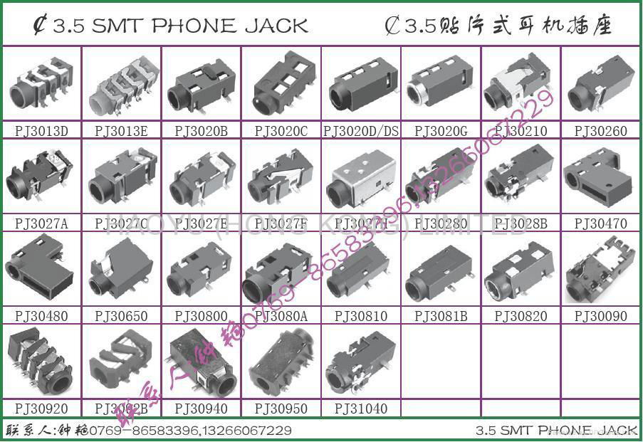 φ3.5 SMT Phone Jack