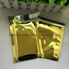 Quality Gloss gold foil poly mailer 9x12.75 inch