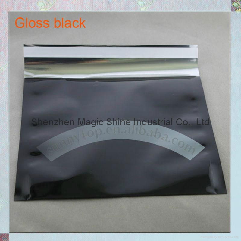 Black foil poly mailer 9x12.75 inch